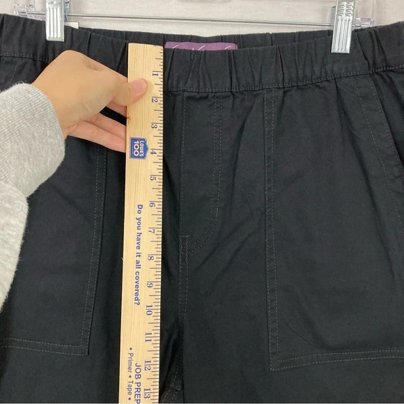 New Gloria Vanderbilt Black Straight Leg High Rise Pull-on Pants size 12 - Picture 5 of 8